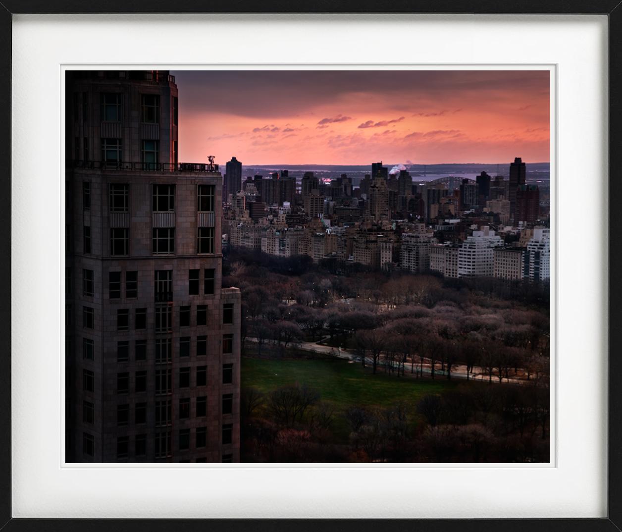 Girl over Central Park - New York during Sunset, Fine Art Photography, 2012 For Sale 2
