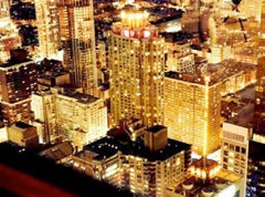 Gold City C Print Photograph, 21st Century, Urban Landscape Art