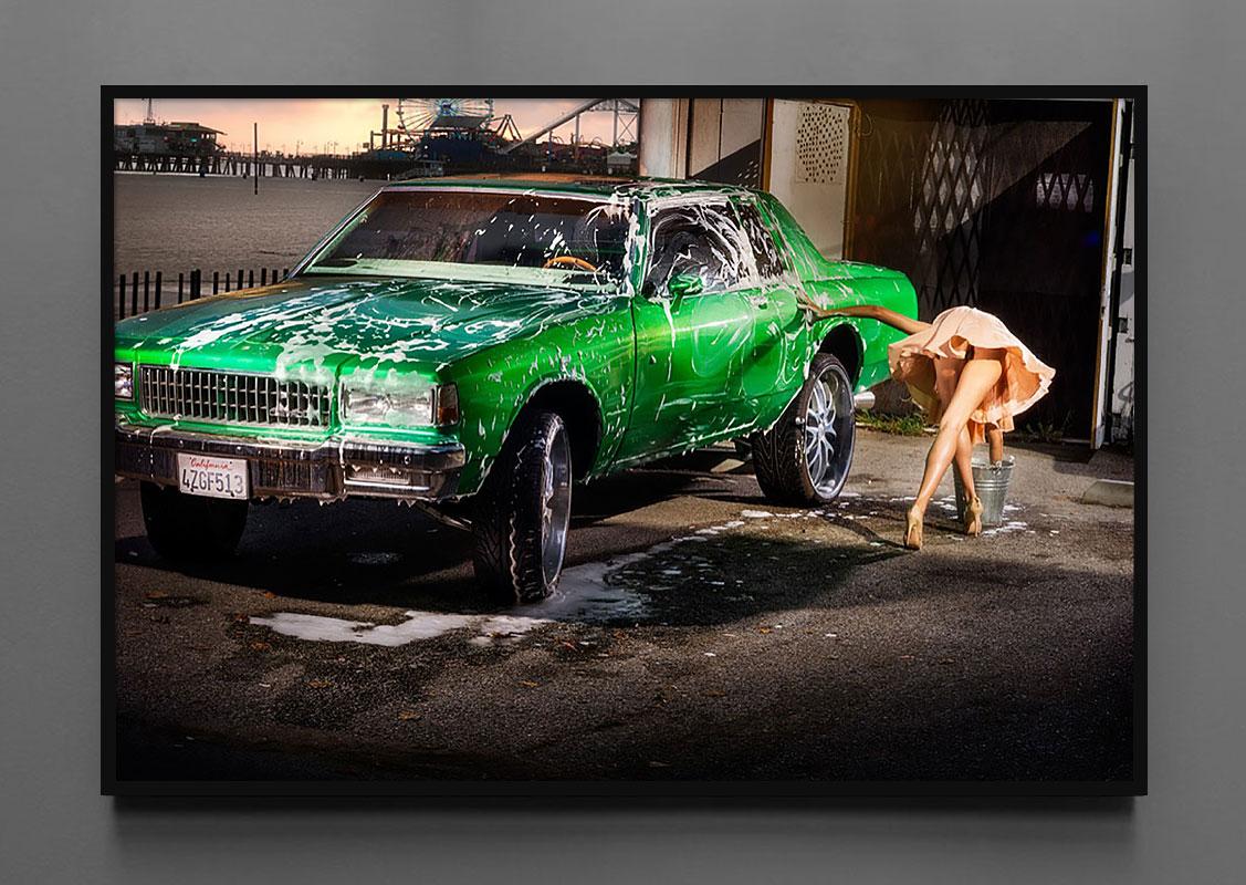 Green Dream par David Drebin, photographie d'art à tirage limité encadrée en vente 1