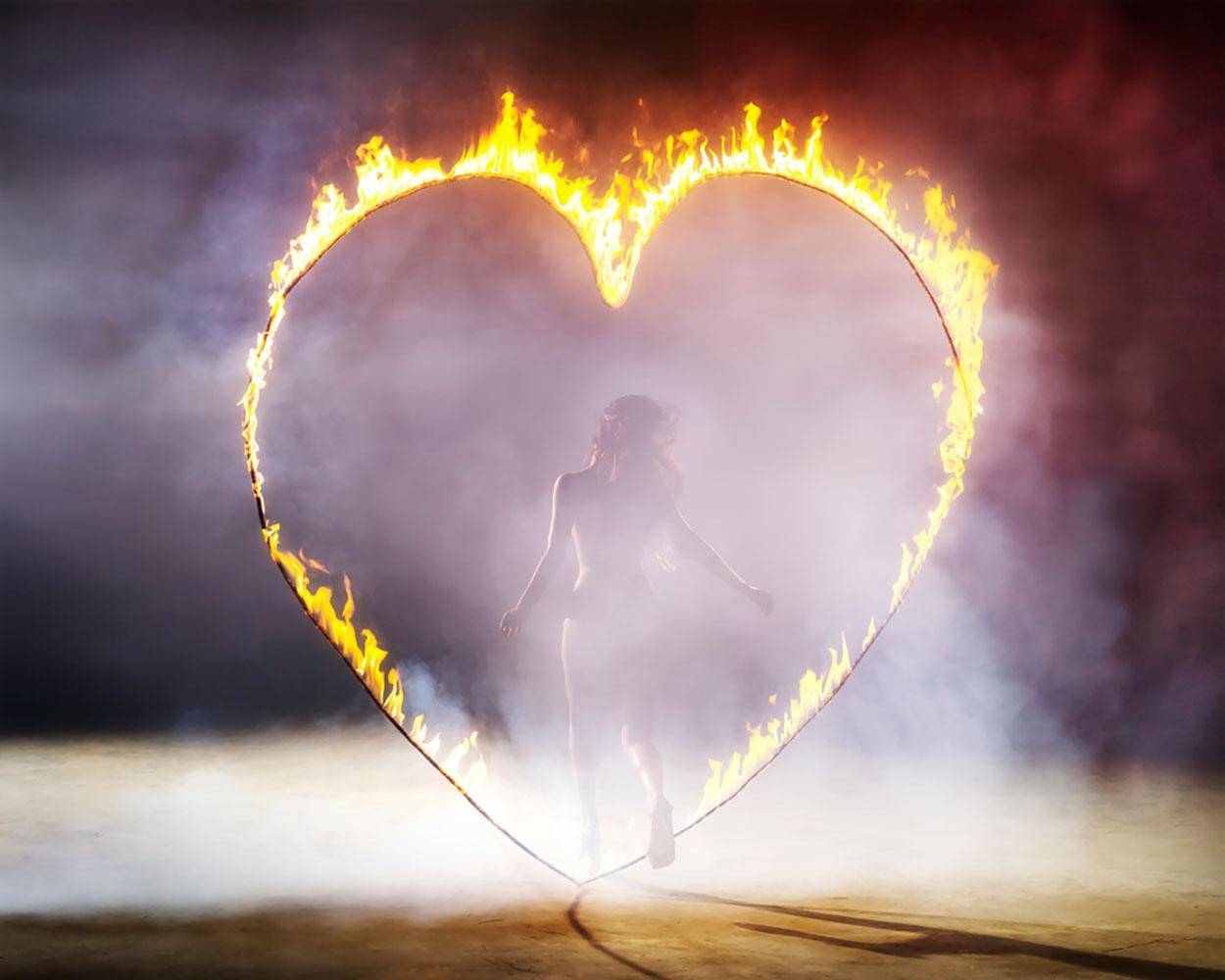 Heart of Fire, Lightbox by David Drebin