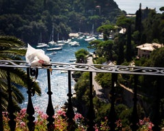 Italian Balcony Chromogenic Print, Contemporary, Signed, 2010s, 48x60" Portofino