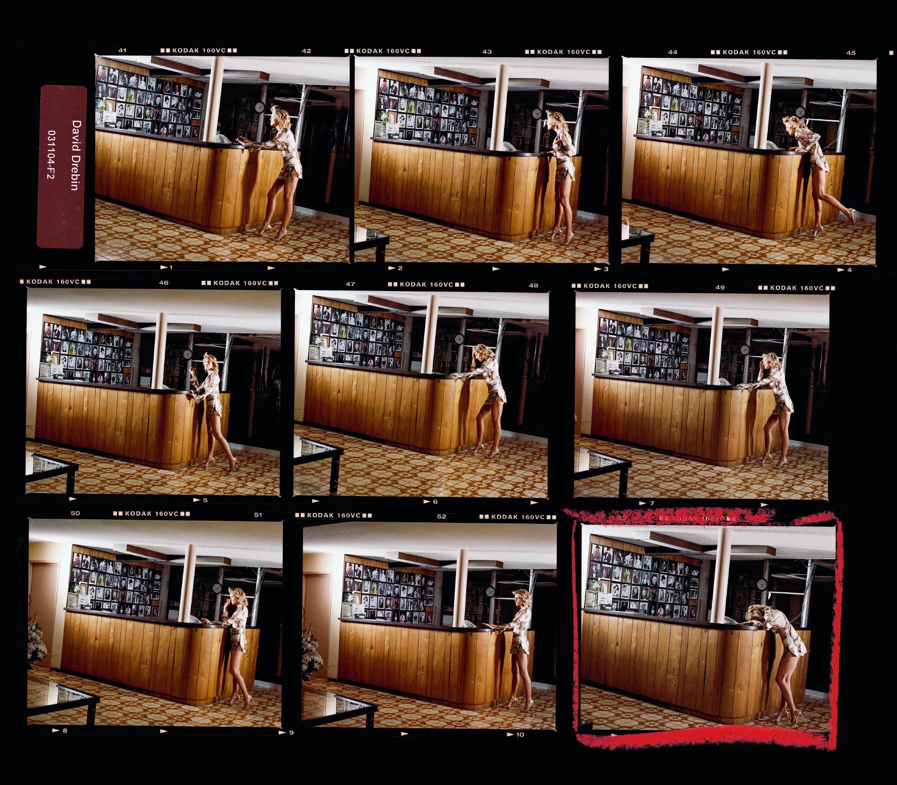 David Drebin Color Photograph – Film Star Kontaktblatt, Zeitgenössisch, Porträt, Fotografie, Celebrity