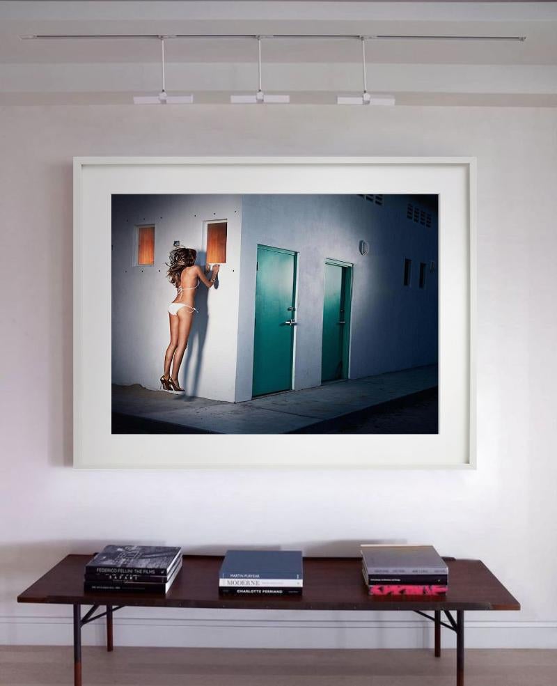 Peeping, Fine Art Photography - Black Figurative Photograph by David Drebin