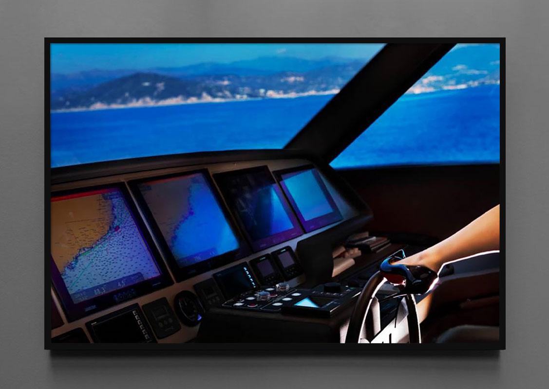 Steering Ship par David Drebin, photographie d'art à tirage limité encadrée en vente 1