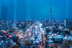 Tokyo Reflections, David Drebin, Limited Edition Fine Art Photograph Framed