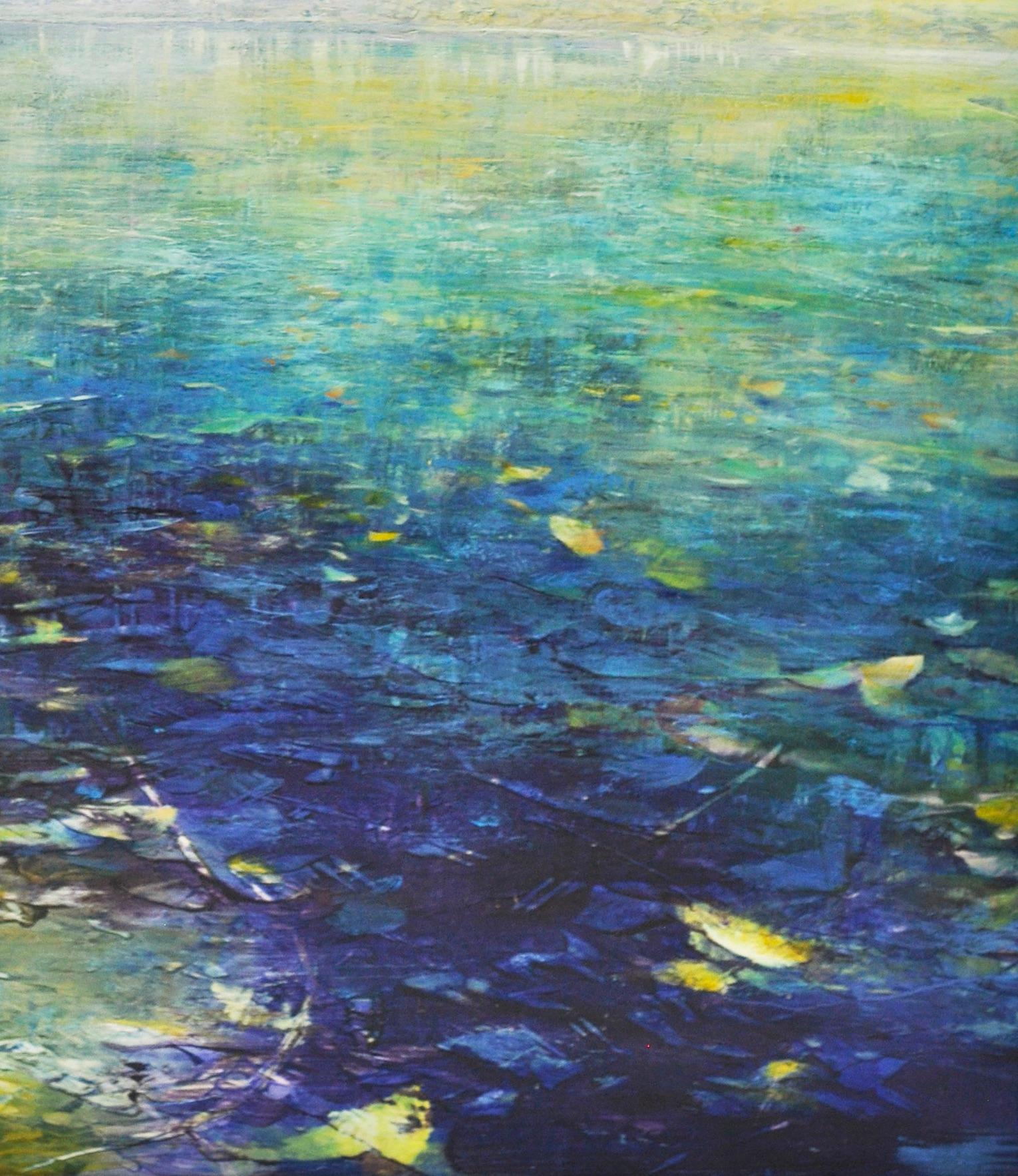 Across the Stream - Modern Painting by David Dunlop