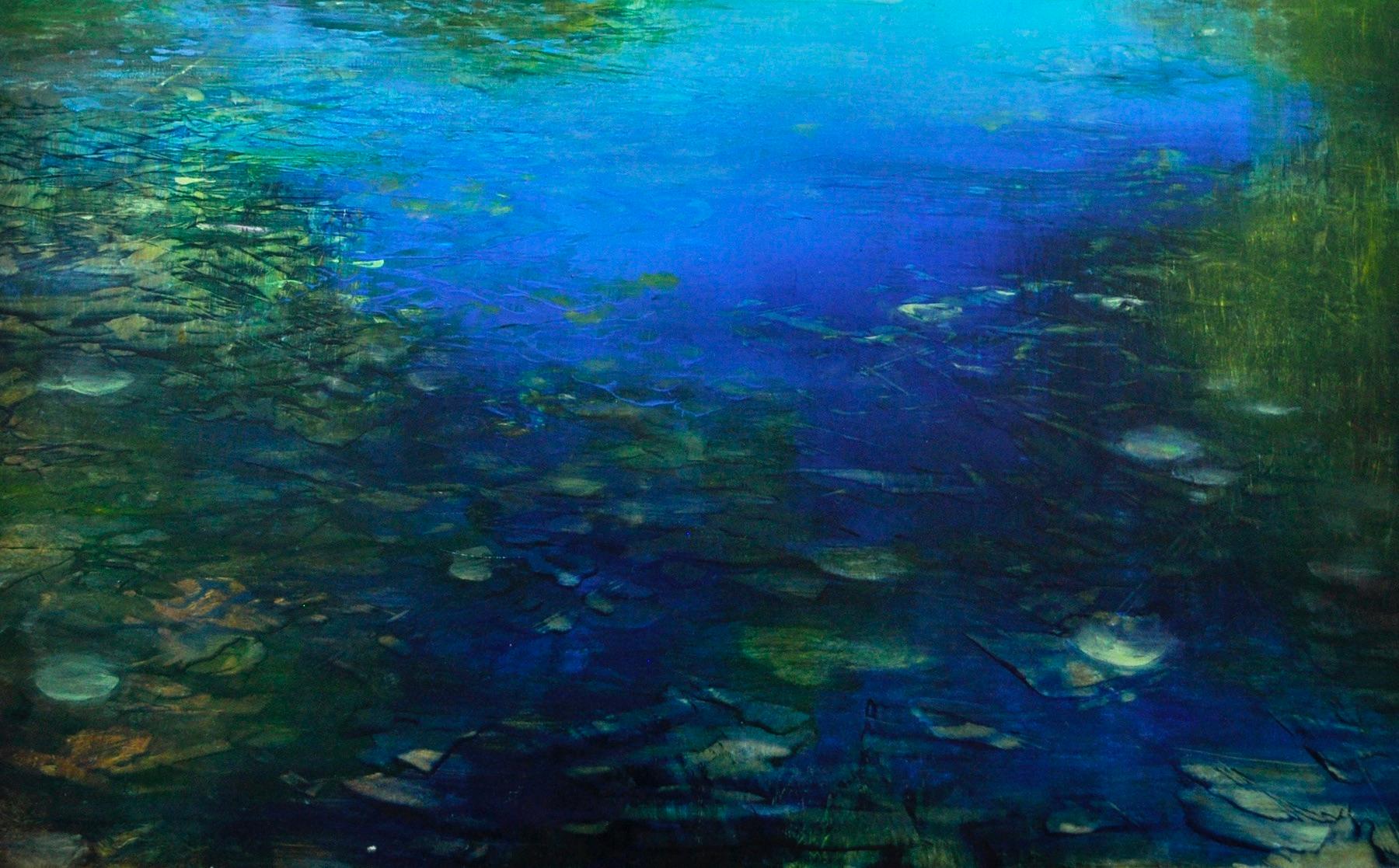 Oltre il blu - Painting di David Dunlop