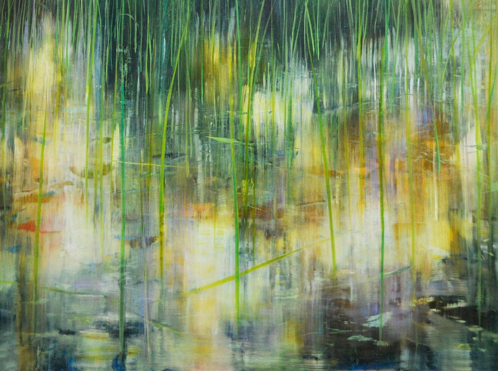 Spring Samba - Modern Painting by David Dunlop