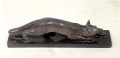Art Deco sculpture of a fox Signed David D’Yerna