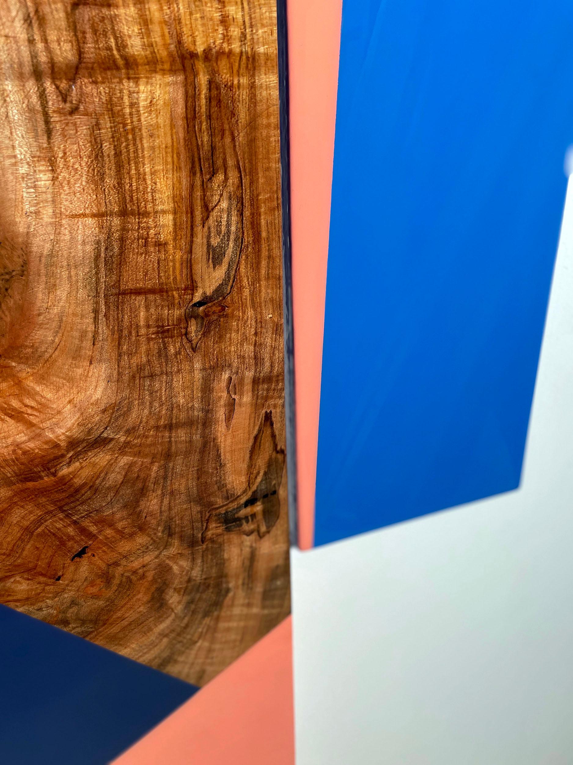 David E. Peterson – Puzzle #117 (2022)

Acrylic, Ambrosia Maple, Pine, Art Resin  37 x 73 x 3 inches

Dynamic, architectural, and deeply textural, 