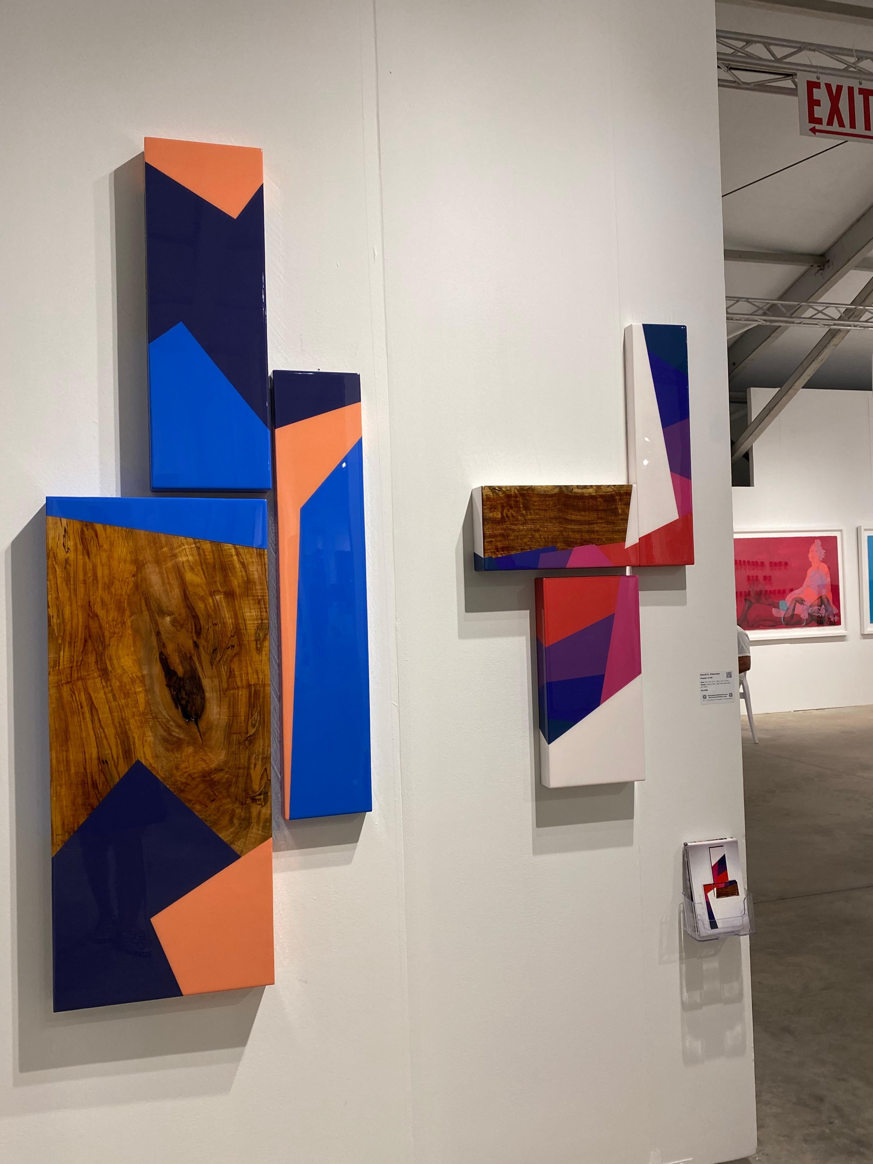 Puzzle #120: Large Colorful Geometric Abstract Wall Sculpture in Wood and Resin For Sale 7