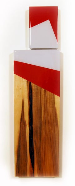 Puzzle 97, David E. Peterson, Contemporary Colorful Wooden Wall Sculpture