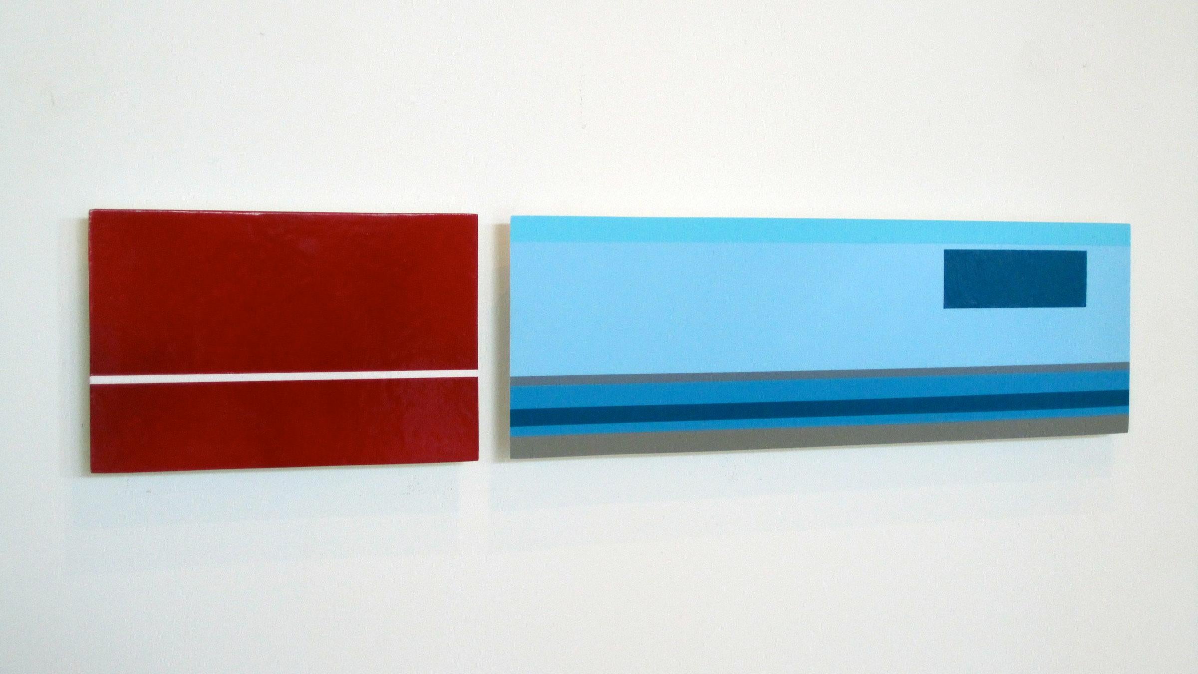 Semi Truck, David E. Peterson, Abstract & Modern Colorful Wooden Wall Sculpture