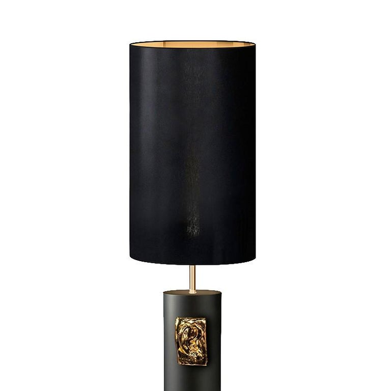 This exquisite lamp can be used either on the floor or on a table or desk. Its simple Silhouette and sophisticated style makes it a perfect addition to any decor and its Fine craftsmanship gives it a luxurious look. The structure is in handmade