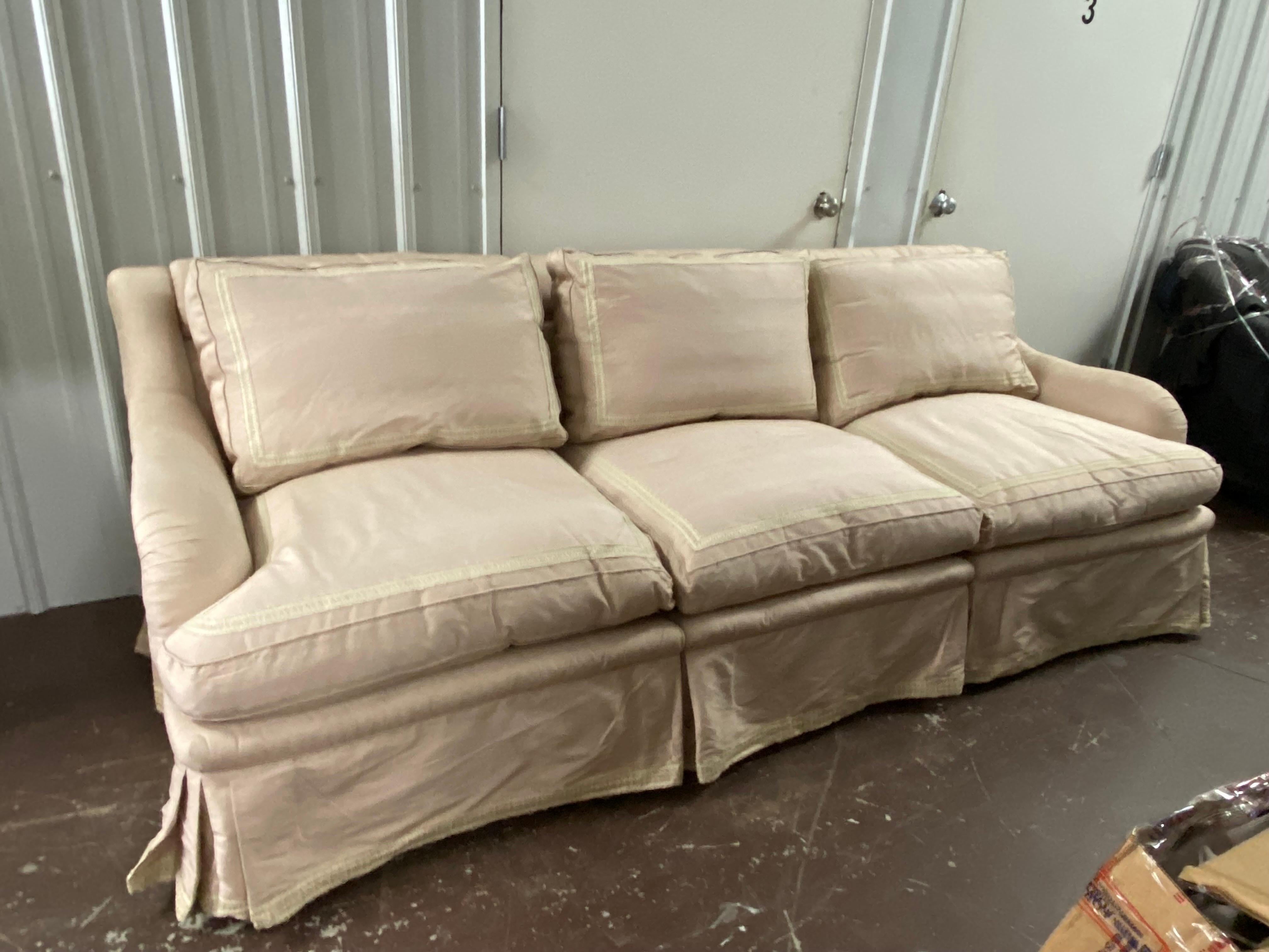 David Easton, entworfenes, maßgefertigtes dreiteiliges Sofa-Sessel von Schneller, Sonderanfertigung im Angebot 1
