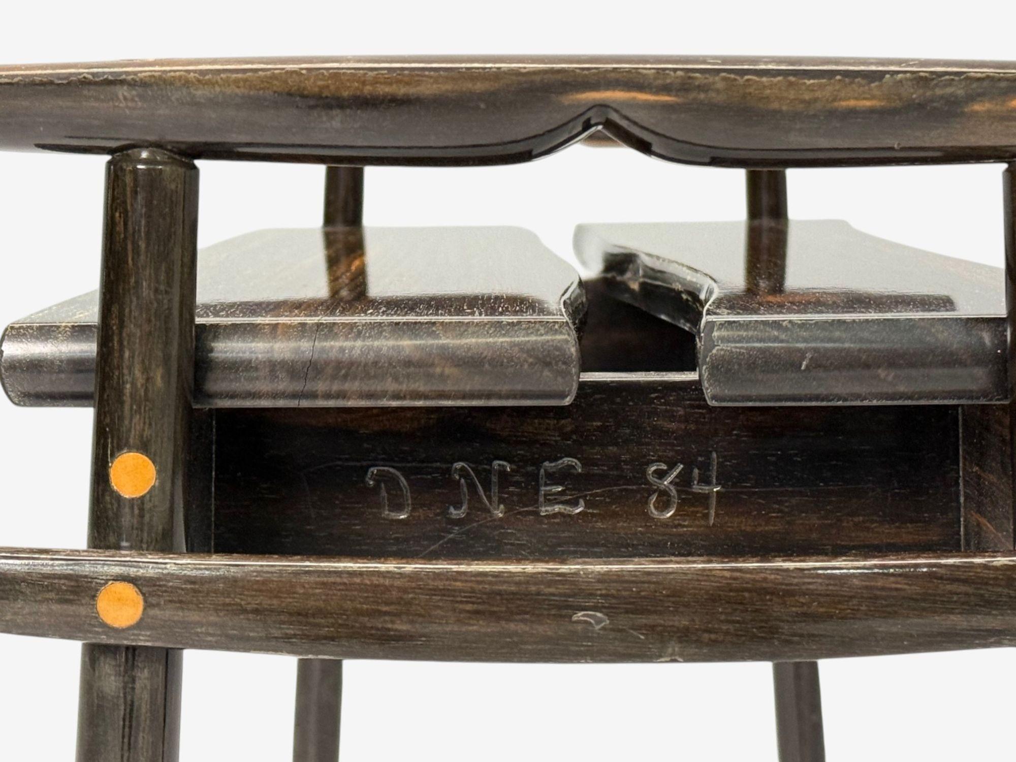 David Ebner, Studio americano di artigianato, Wood Wood, raro tavolino Torii, USA, 1984 in vendita 3
