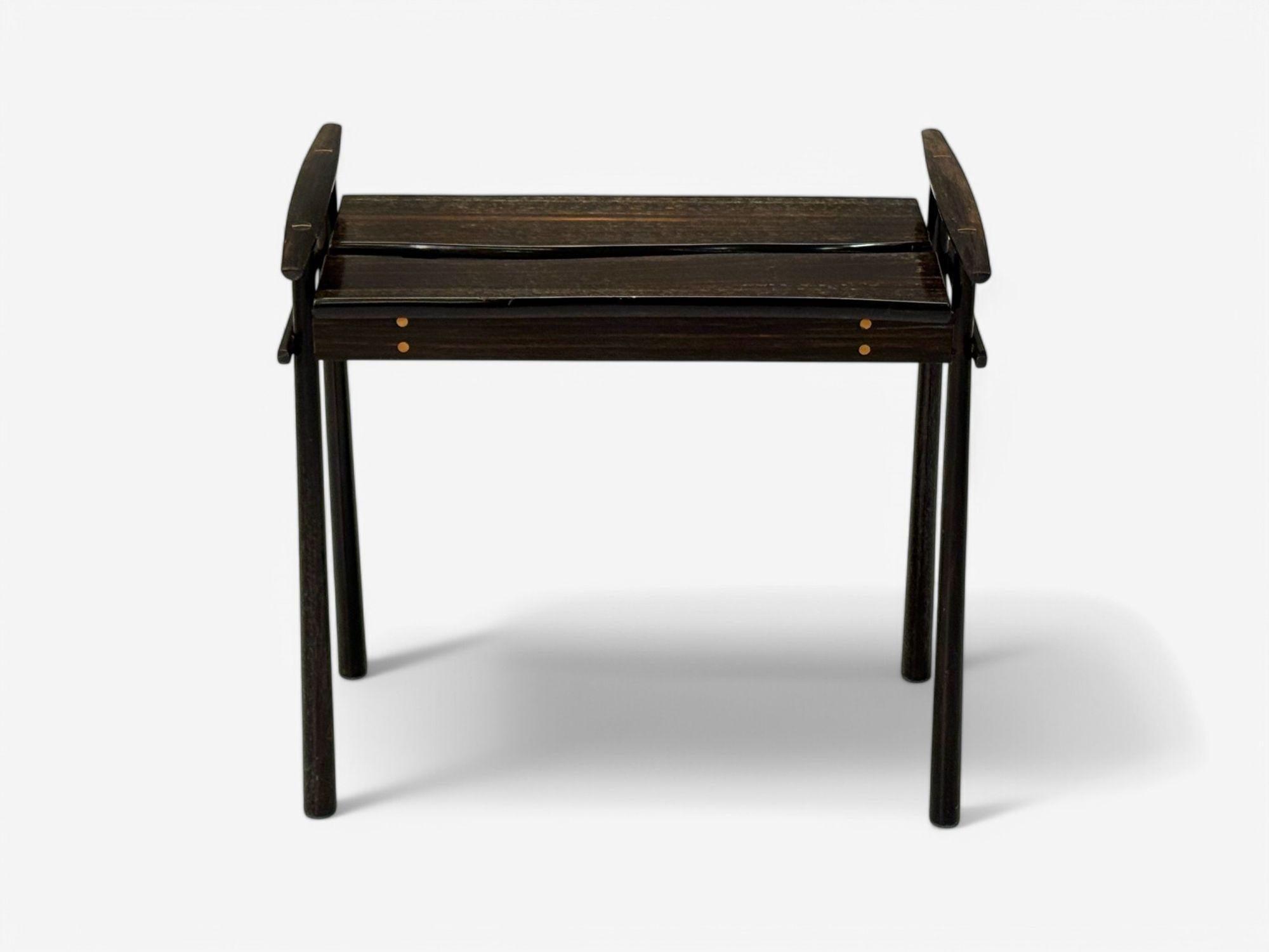 David Ebner, Studio americano di artigianato, Wood Wood, raro tavolino Torii, USA, 1984 in vendita 4