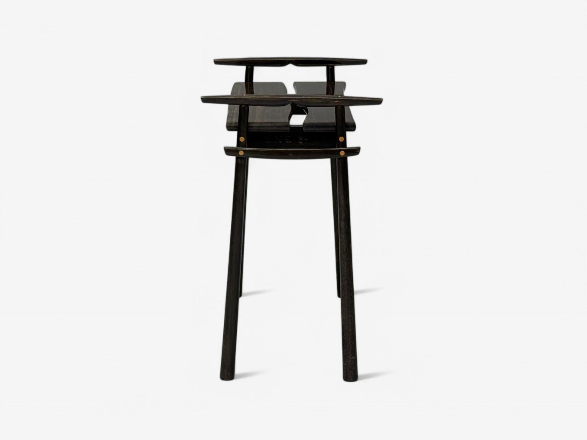 David Ebner, Studio americano di artigianato, Wood Wood, raro tavolino Torii, USA, 1984 In condizioni buone in vendita a Manhasset, NY