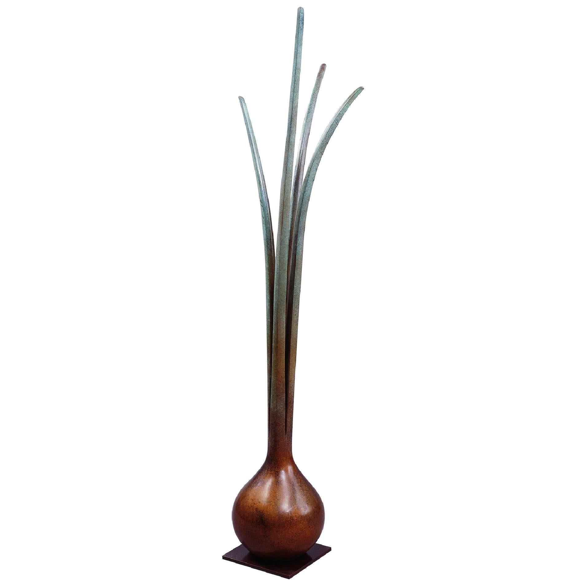 David Ebner Matre Artisan, "Porte-manteau Scallion". Fonte de bronze