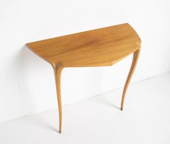 David Ebner Wall-Mounted Console Table in Australian Lacewood Studio Craft