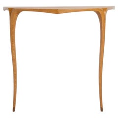 David Ebner Wall-Mounted Console Table in Australian Lacewood Studio Craft