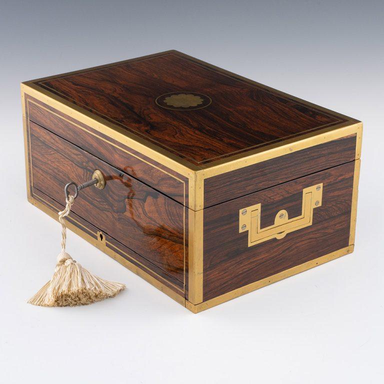 David Edwards Georgian Antique Jewellery Box c1830 1
