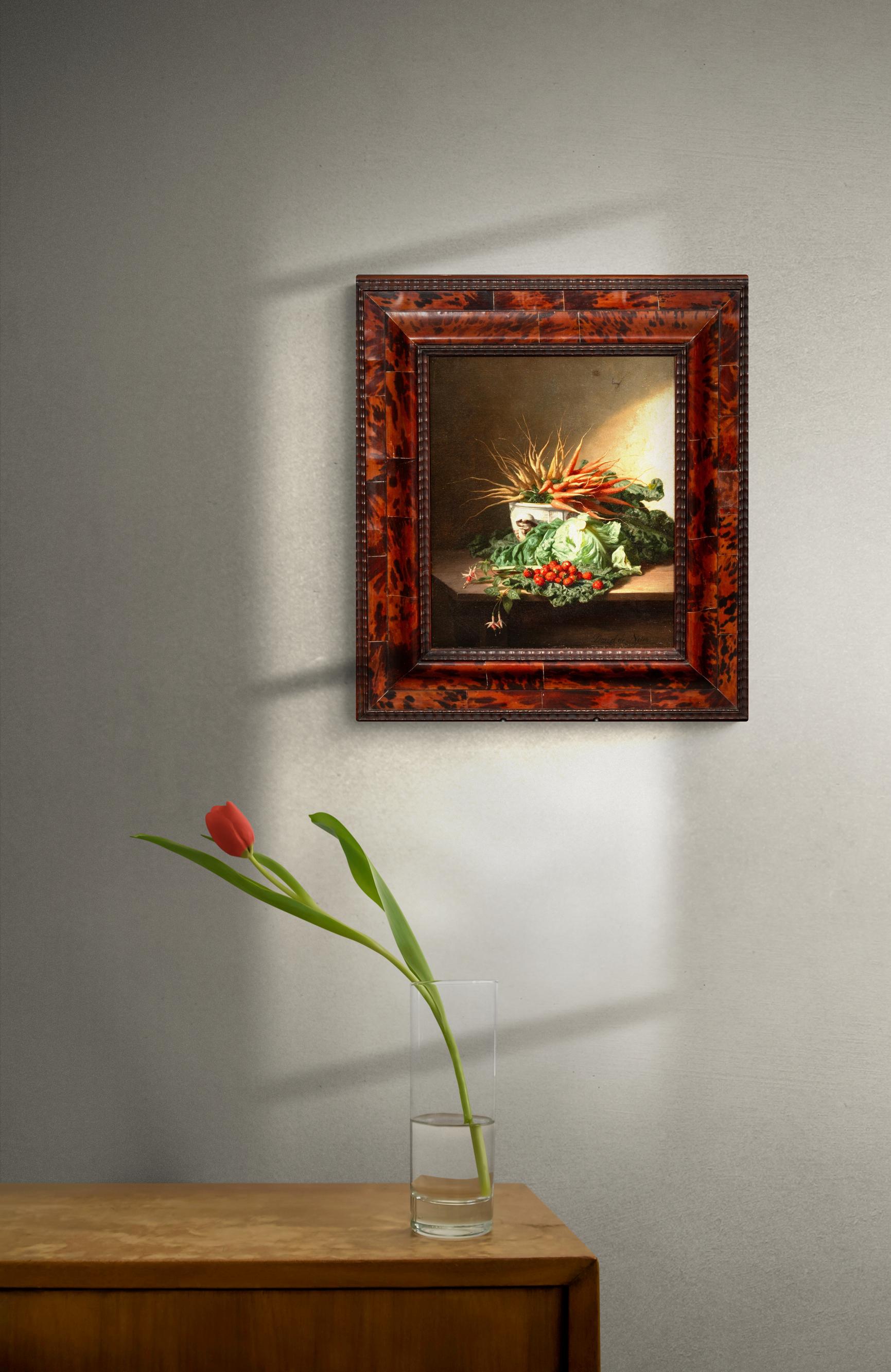 David Émile Joseph de Noter (1825 - 1892) Still life - Painting by David Emile Joseph de Noter