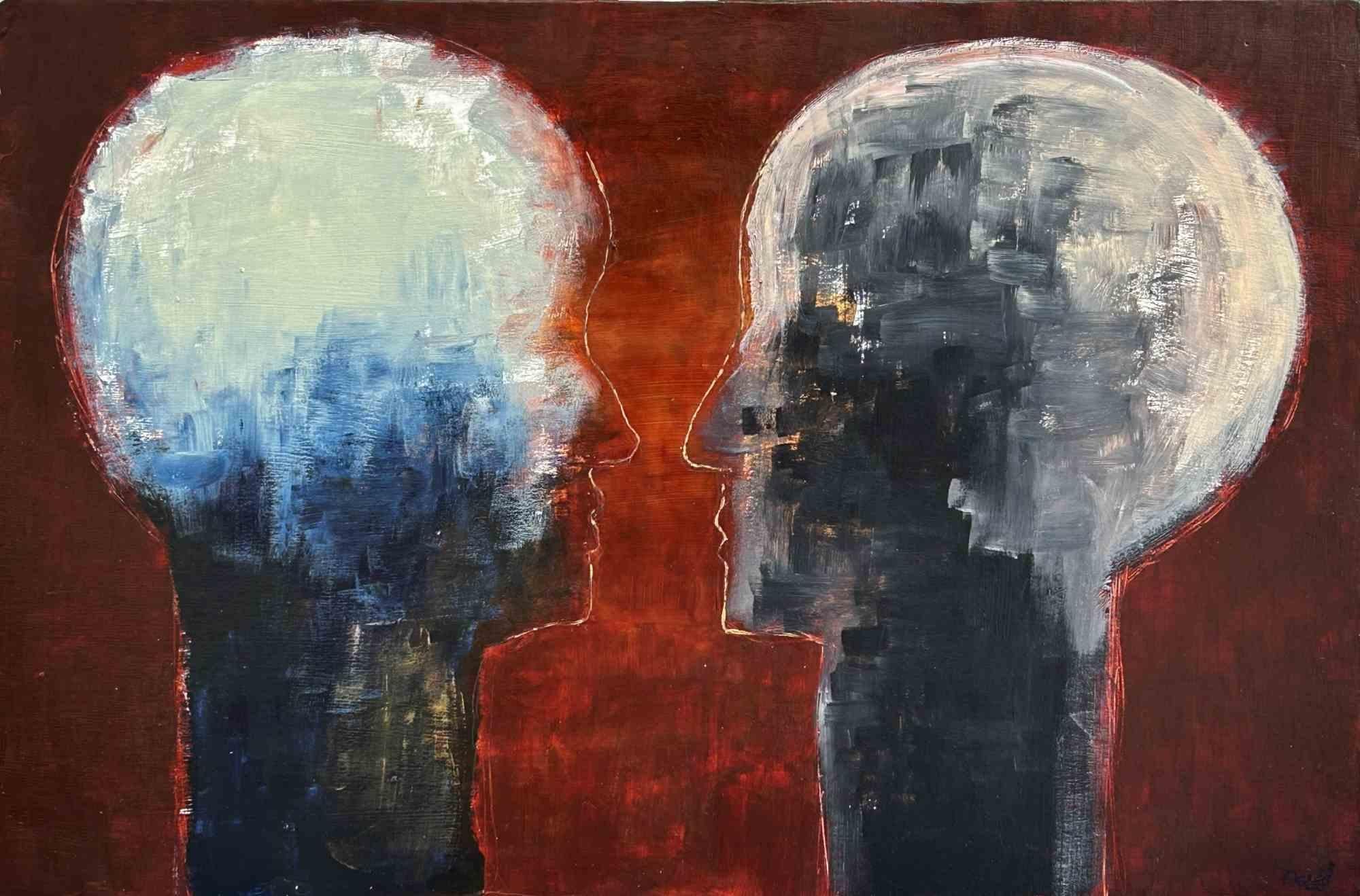 Talking Heads - Painting by David Euler - 2022