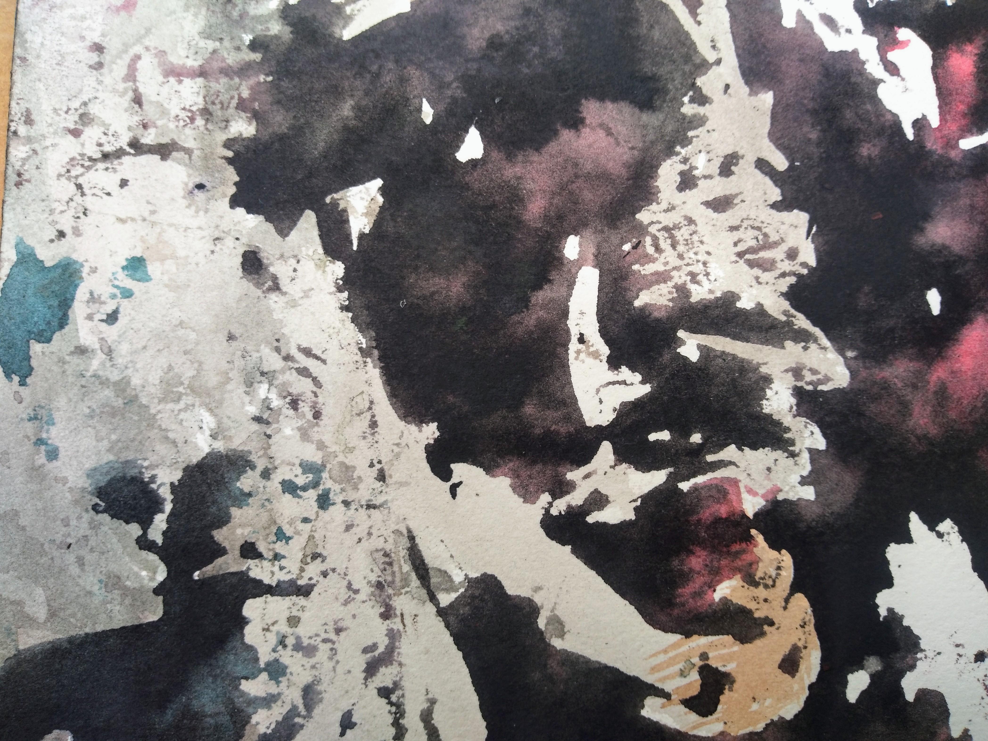 David F. Gatling Acryl auf Bogenpapier, David F. Gatling (amerikanisch) im Angebot