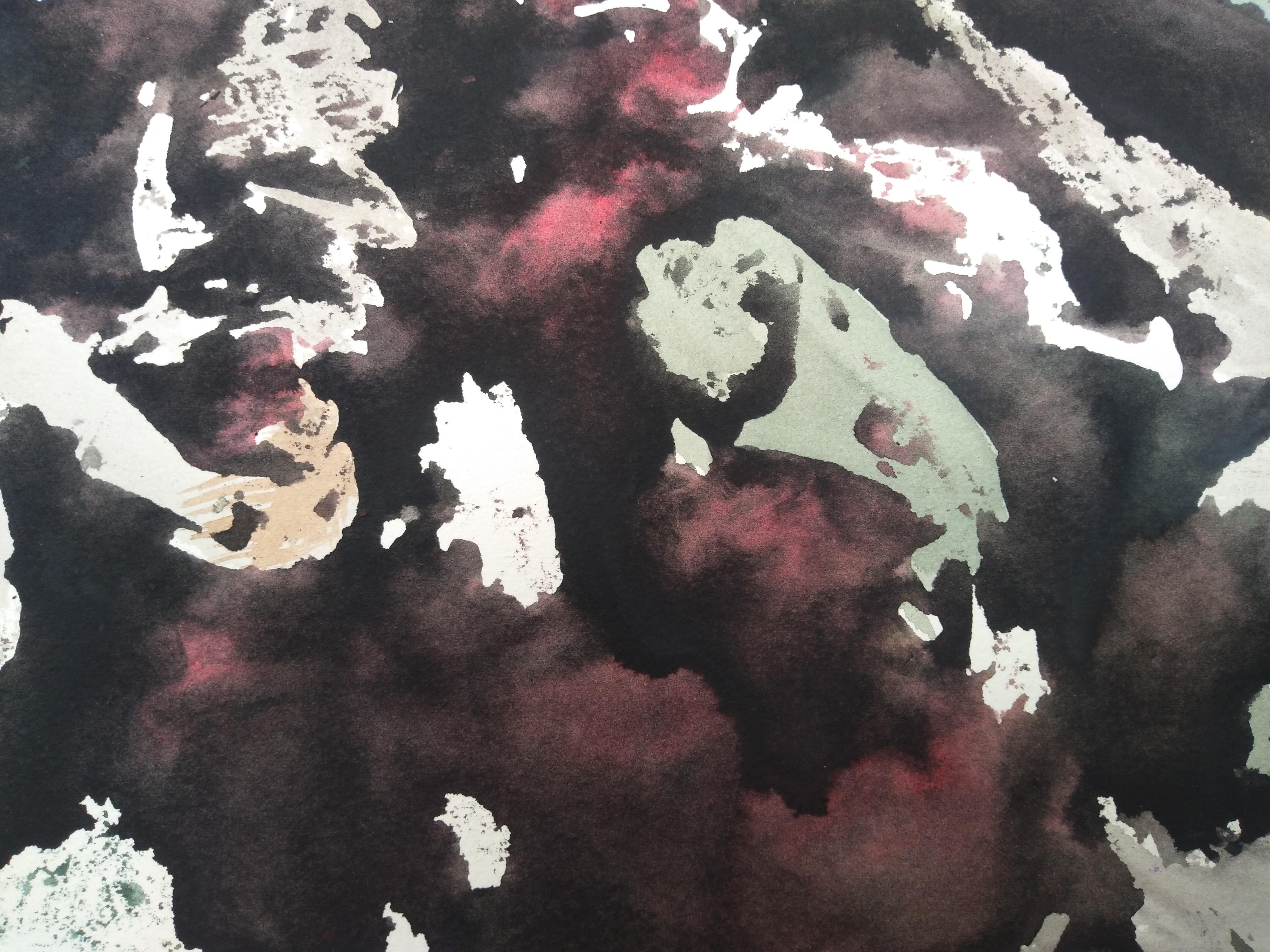 David F. Gatling Acryl auf Bogenpapier, David F. Gatling im Zustand „Neu“ im Angebot in Pasadena, TX