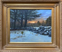 Winter in New England, original realist landscape