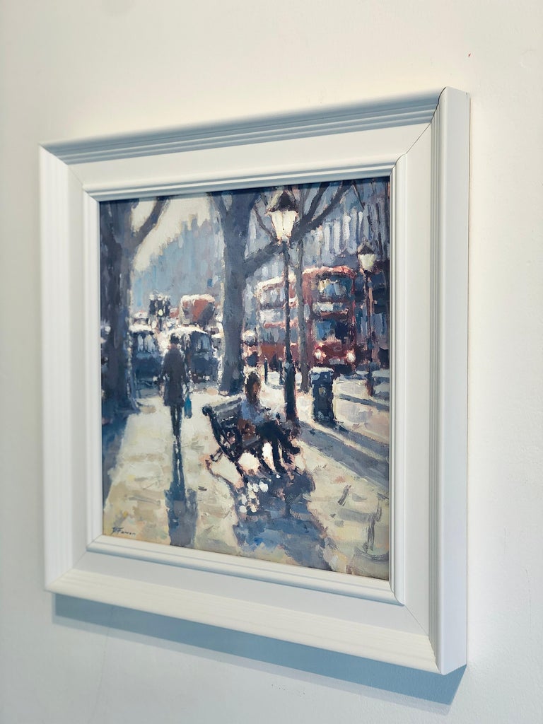 David Farren - A Lunchtime Read, Sloane Square - cityscape artwork ...