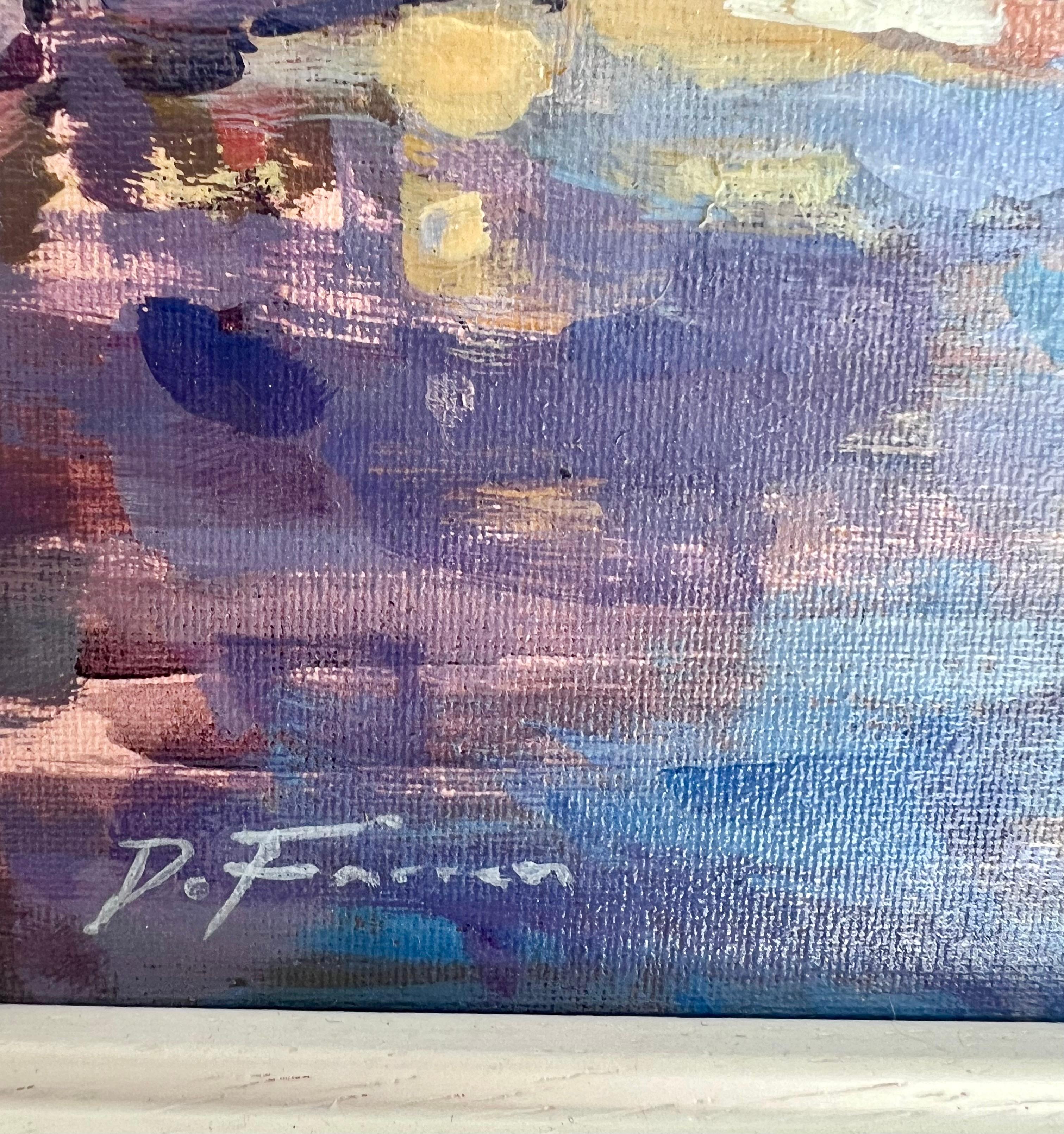 Friday Night, Frith Street, Soho-original Impressionismus  Stadtbildmalerei-Kunst im Angebot 1