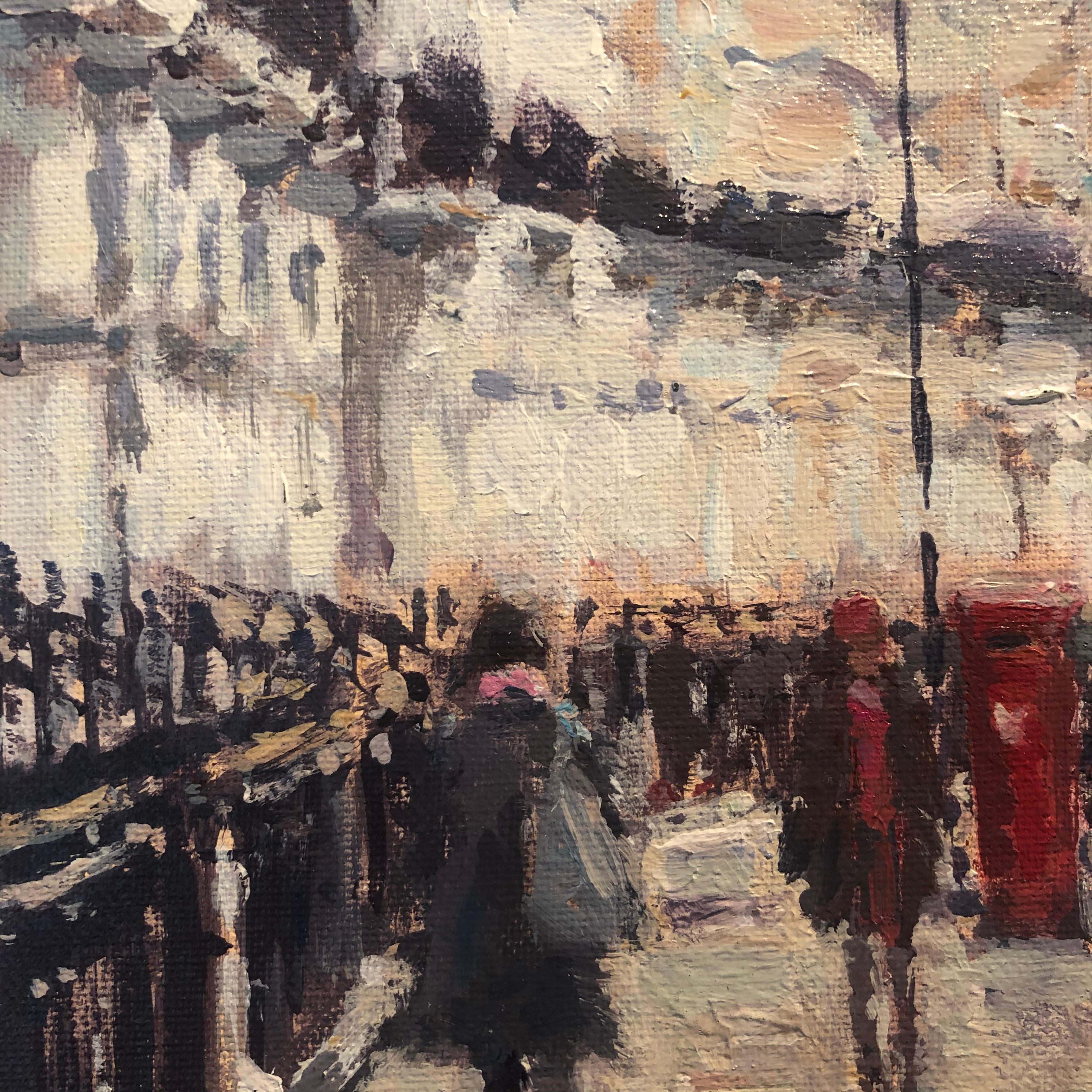 Oakley Street, Chelsea-original impressionism London painting-contemporary Art For Sale 2