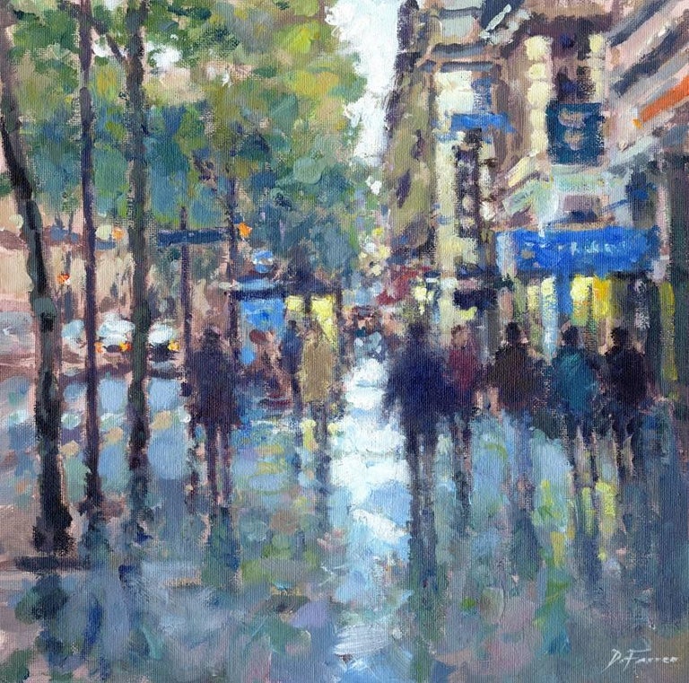 David Farren October Evening Paris Original City Landscape