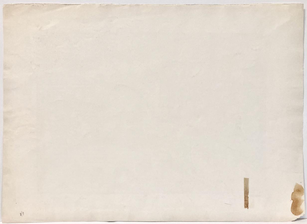 David Feinstein, Visitors' Day, WPA lithograph of NYC Public School - American Modern Print by david feinstein