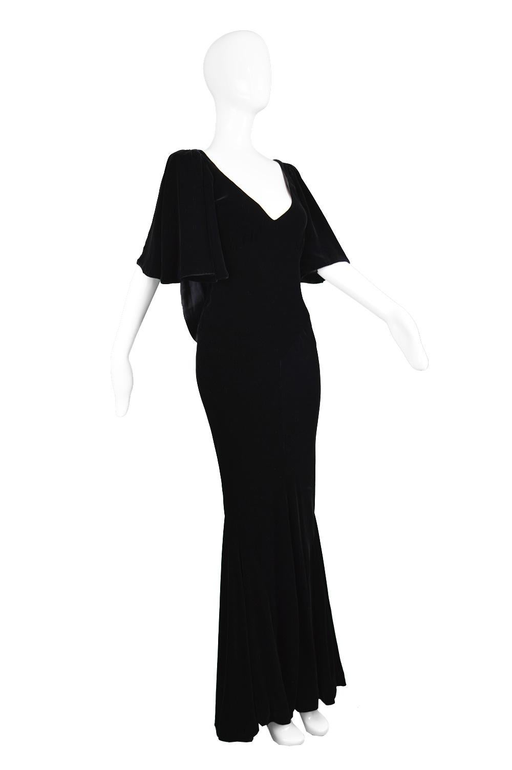fishtail evening dress