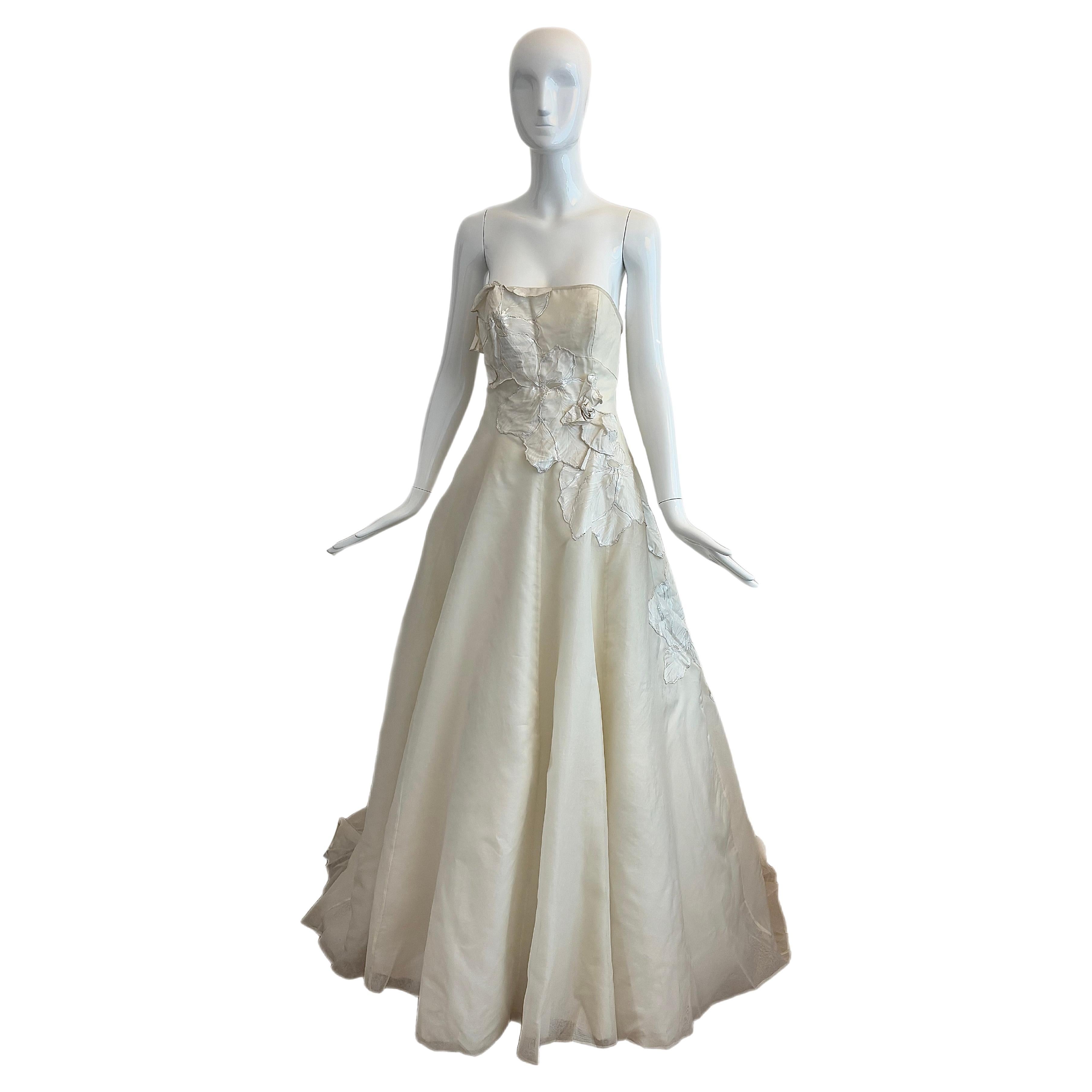 DAVID FIELDEN Vestido de Novia Muestra Vestido de Boda Floral Marfil en venta