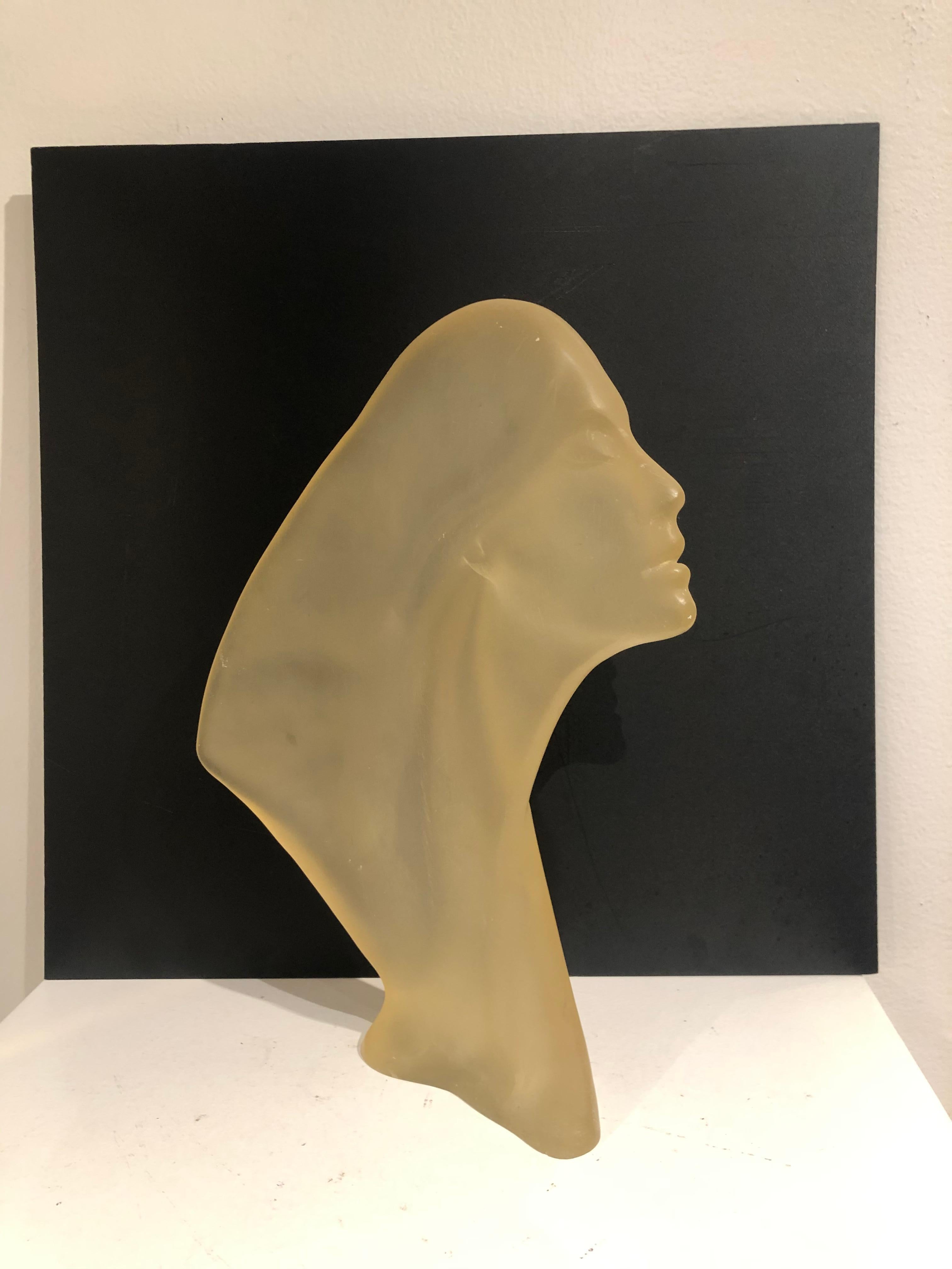 Schöne Lucite-Skulptur von David Fisher in gefrostetem Finish, ca. 1962 unsigniert Ich glaube, es ist von Austin Productions seine schwere und gut gemachtes Stück gemacht.