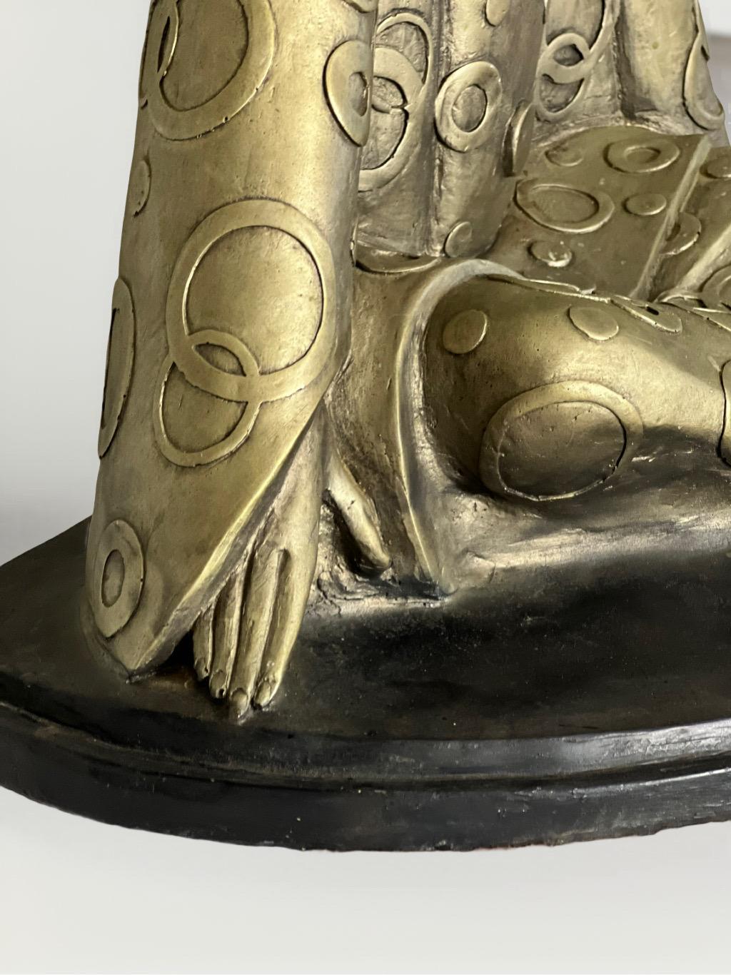 Escultura Pierrot en bronce, David Fisher, Austin Productions, 1986, Firmada en venta 2