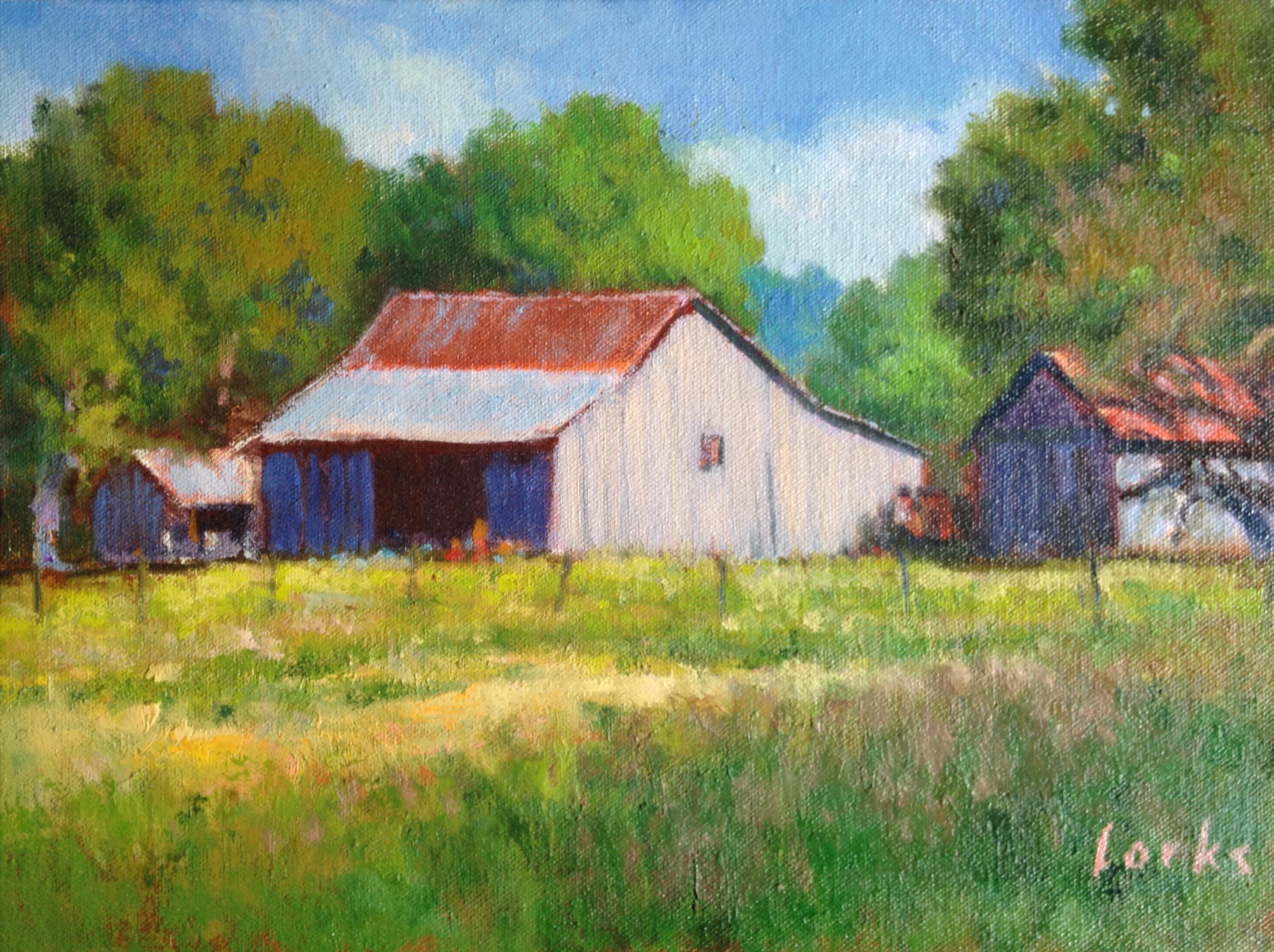 David Forks Interior Painting - Barn with Out Buildings