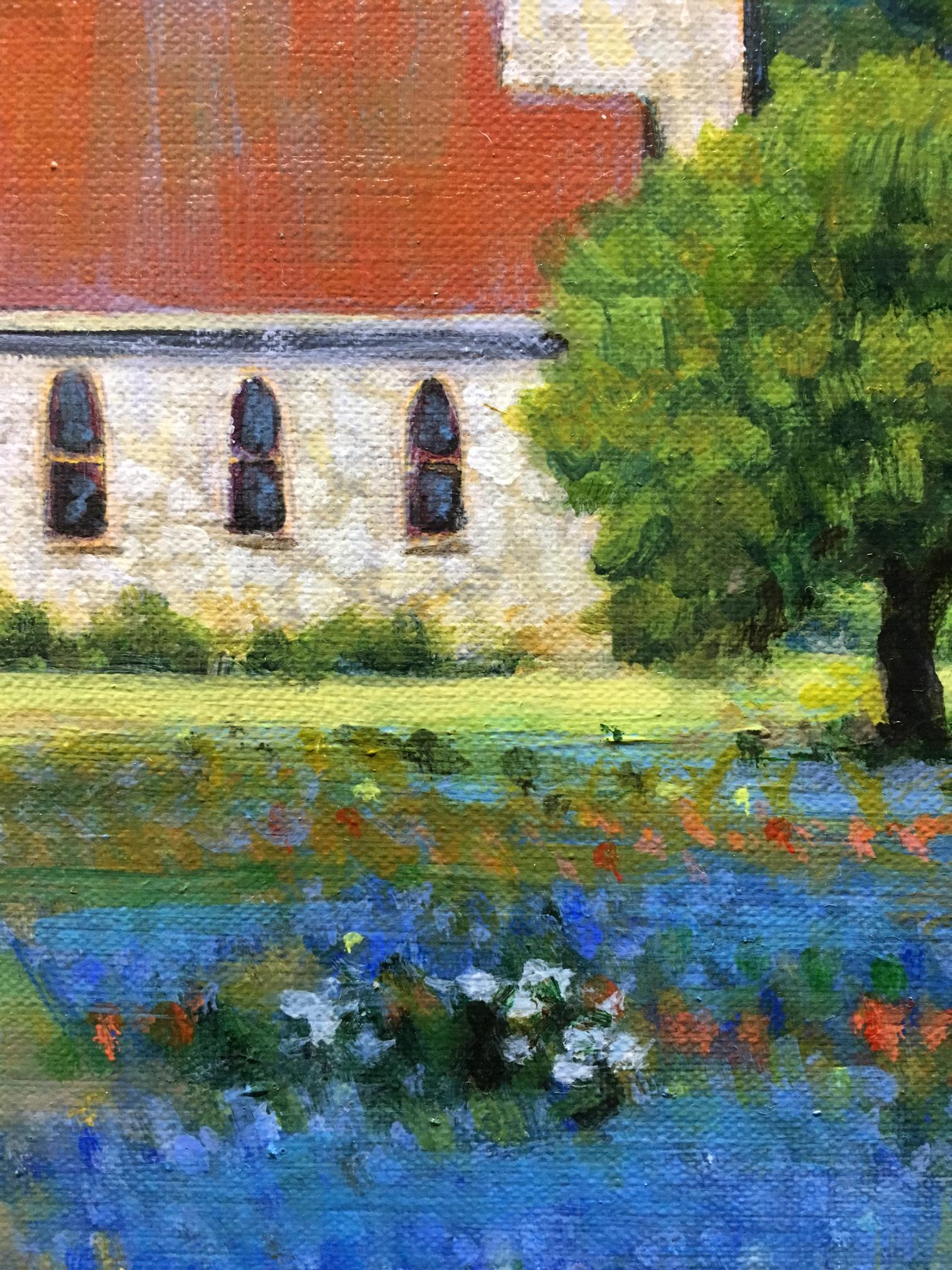 Pascua de nuevo - Landscape Painting Negro de David Forks