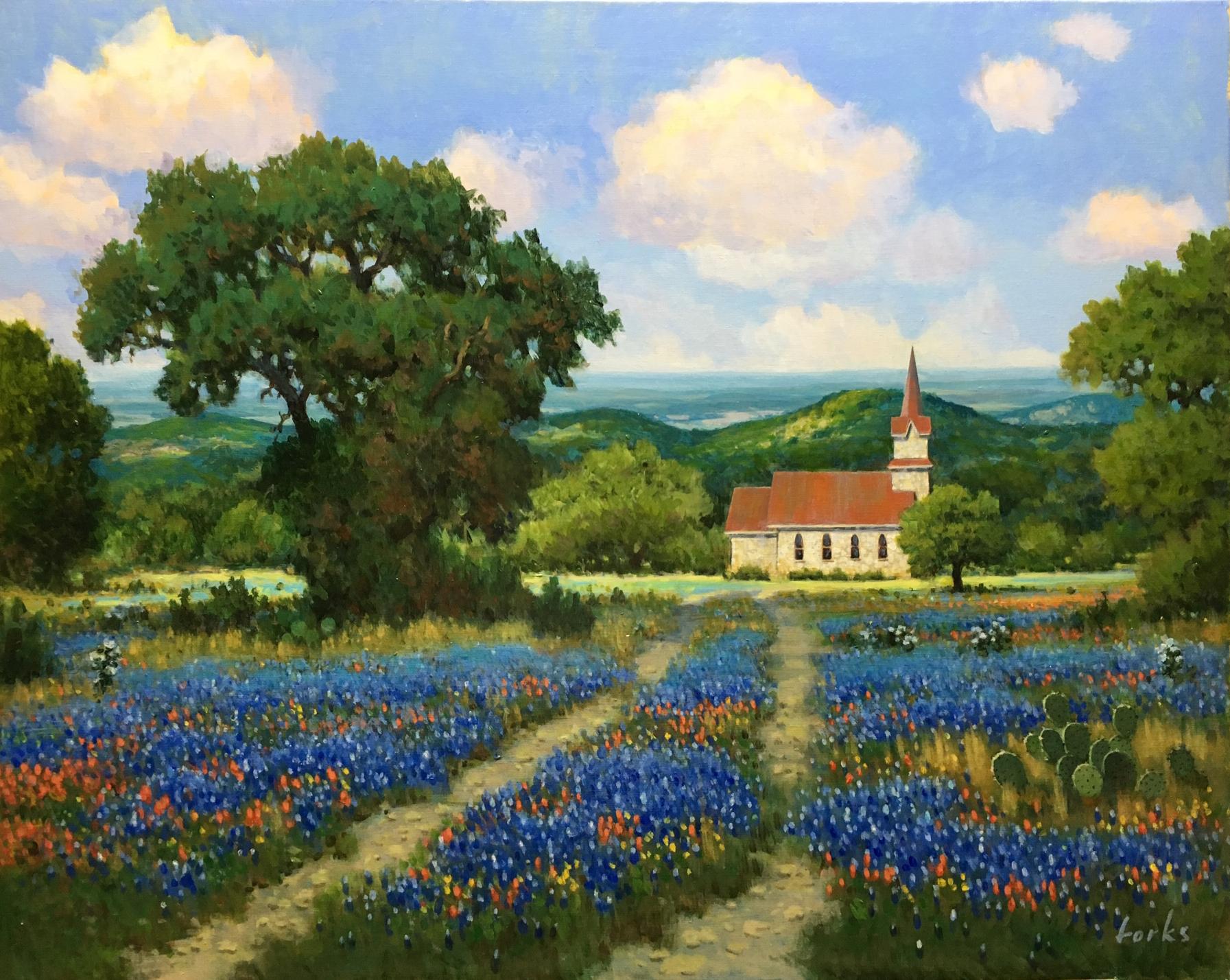 David Forks Landscape Painting - Easter Again