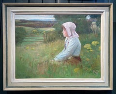 Summer Haze, Early 20th Century Original Oil