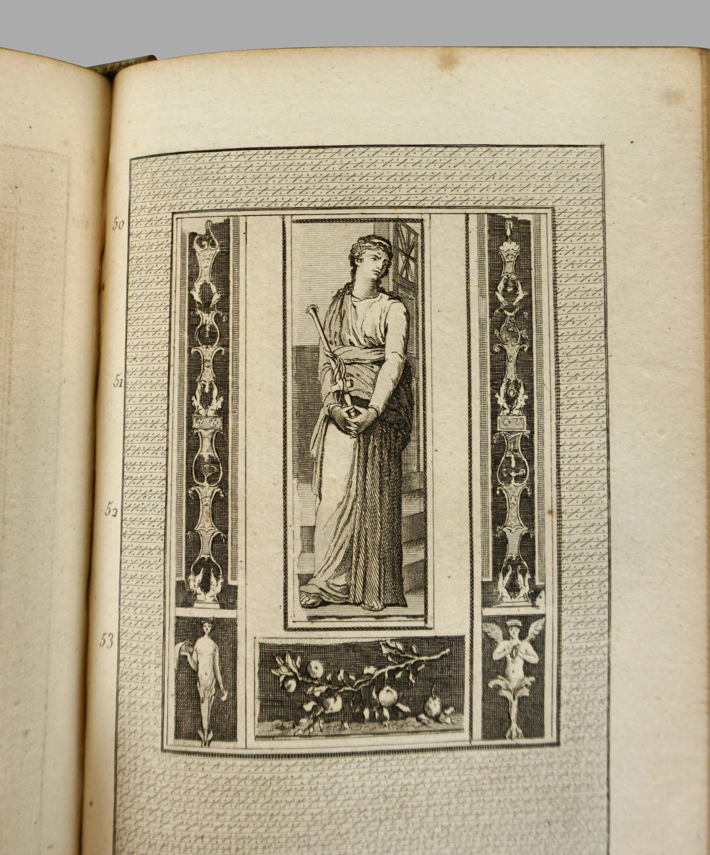 David, Francois-Anne Les Antiquités d'Herculanum 12 Volumes Reliures d'époque en vente 3