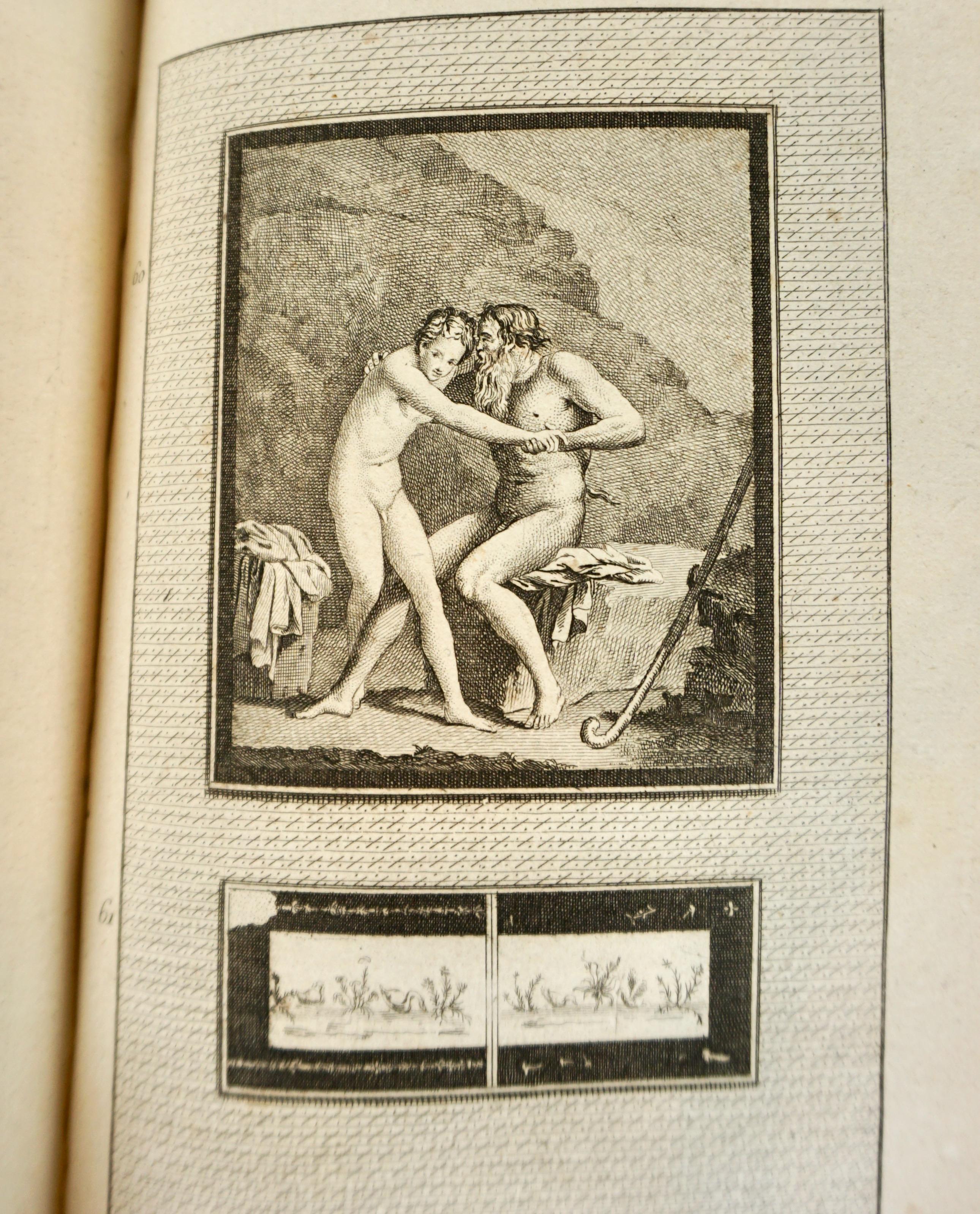 David, Francois-Anne Les Antiquités d'Herculanum 12 Volumes Reliures d'époque en vente 4