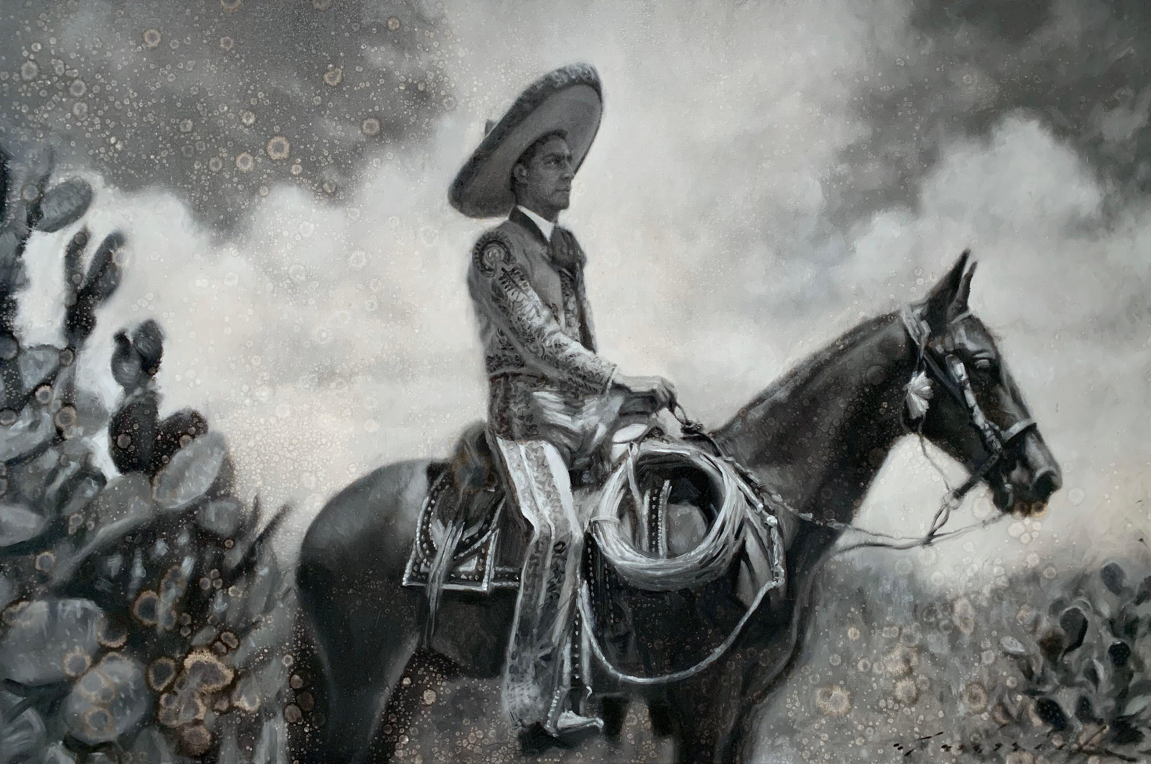 Charro - Painting Realismo di David Frederick Riley