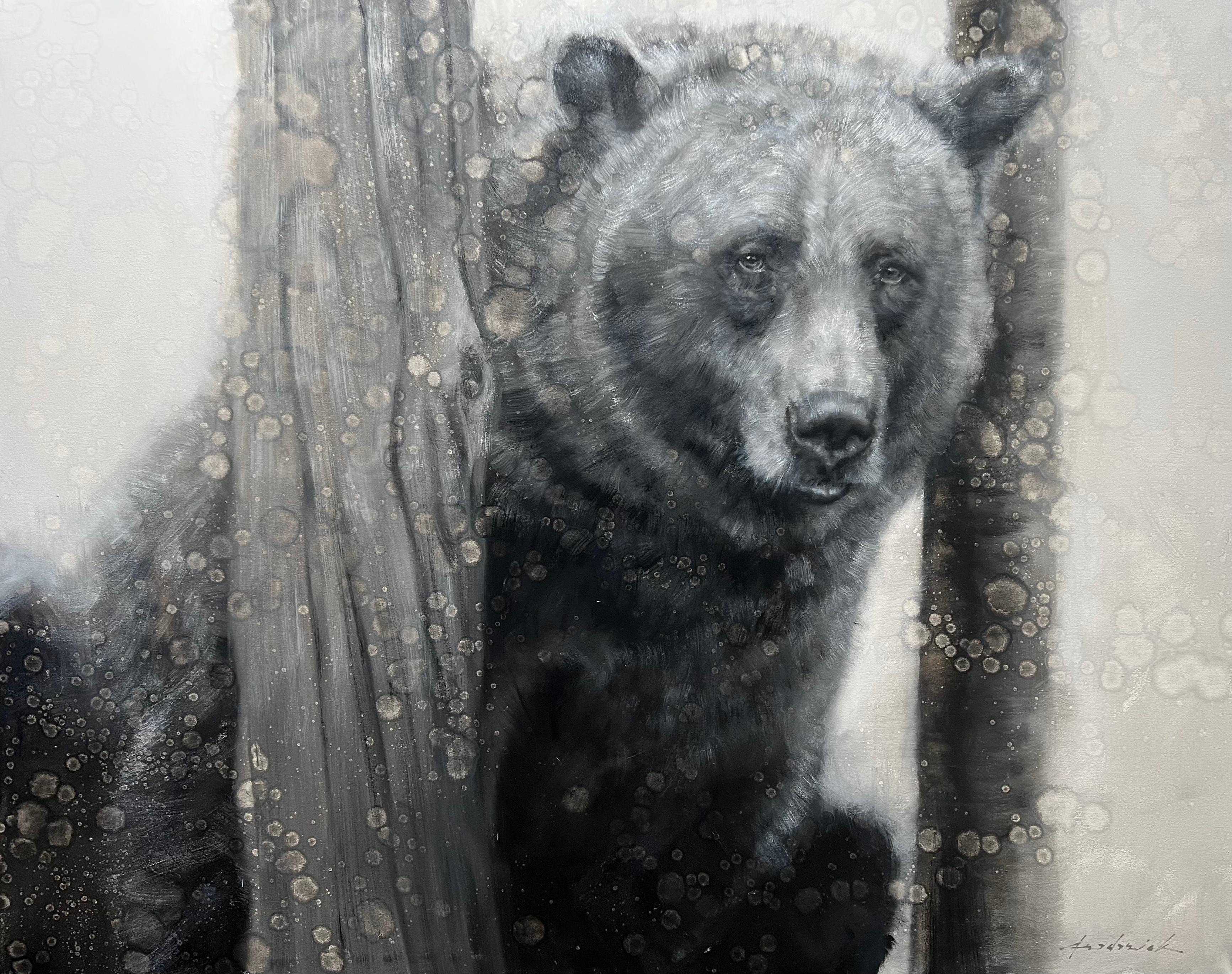 Hide and Seek Runner Up - Realist Painting by David Frederick Riley