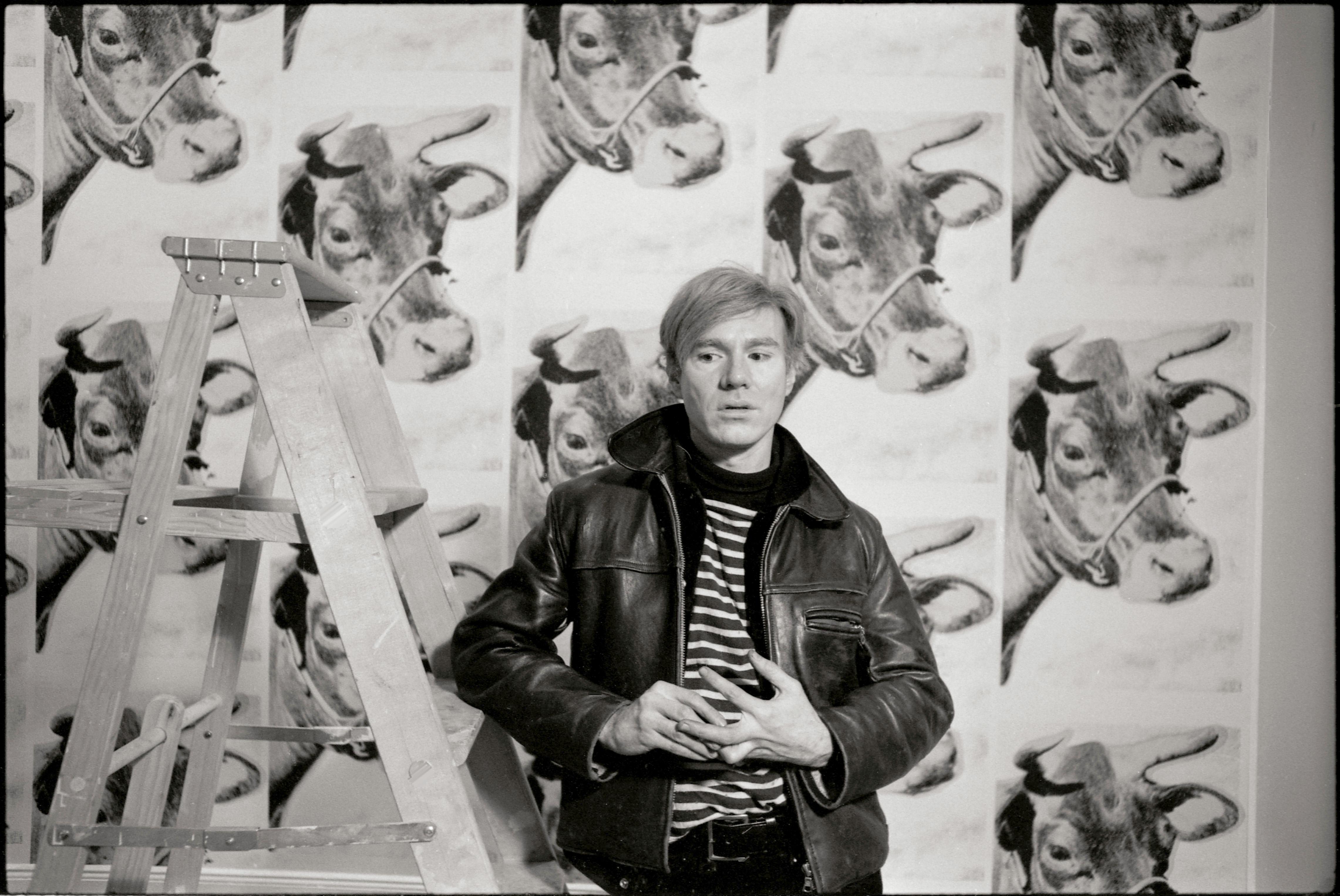 David Gahr Black and White Photograph - Andy Warhol, Black & White Portrait, Photographed in New York, March 1966