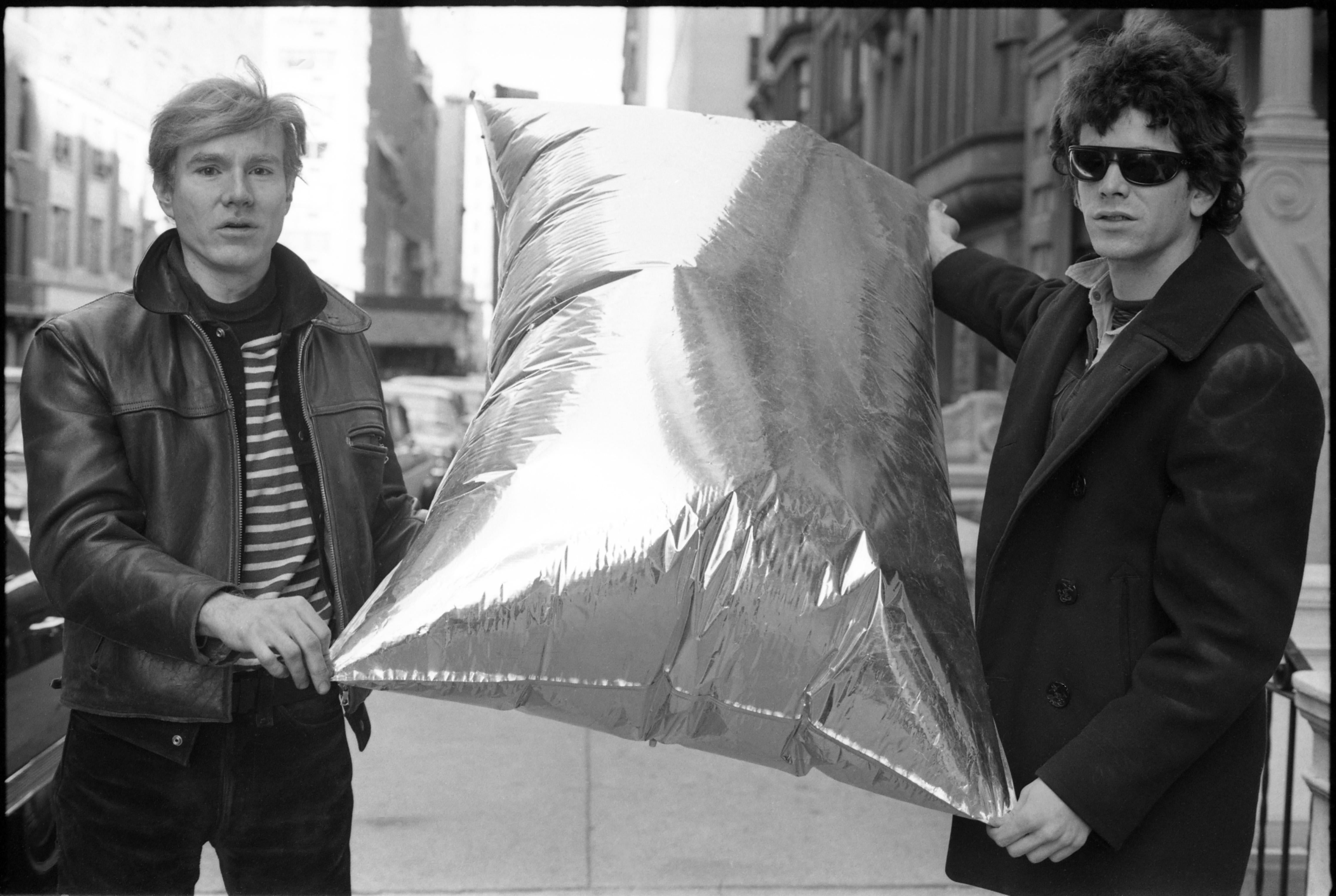 David Gahr Black and White Photograph - Andy Warhol & Lou Reed, Black & White Portrait, Photographed in NYC, March 1966